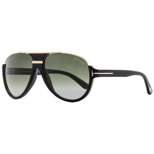 Tom Ford Aviator Sunglasses TF334 Dimitry 01P Shiny Black/Gold 59mm FT0334